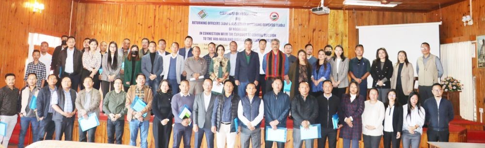 Participants during the training at the Administrative Training Institute, Kohima on November 1. (Photo Courtesy: CEO Nagaland)